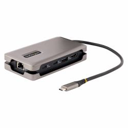 StarTech.com Adattatore Multiporta USB-C - Docking Station USB Type-C 3.2 Gen2 10Gbps con Uscita Video HDMI 2.0b 4K 60Hz, Hub USB [2xUSB-C, 1xUSB-A], PD 100W Pass-Through - Mini Dock da Viaggio con...