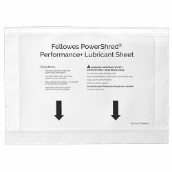 Fellowes 4025601 accessorio per tritadocumenti Fogli lubrificanti 10 pz (Fellowes Performance+ Shredder Lubricant Sheets x10)
