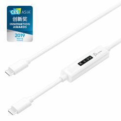 j5create JUCP14-N Cavo da USB-C™ 2.0 a USB-C™ con misuratore di potenza dinamica OLED 