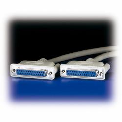 ROLINE 11.01.3730 cavo parallelo Grigio 3 m (RS232 KABEL DB25-DB25.BU/BU - 3M)
