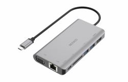 Deltaco USBC-HDMI18 replicatore di porte e docking station per laptop Cablato USB 3.2 Gen 2 [3.1 ...