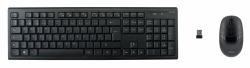 Deltaco TB-114 tastiera Mouse incluso Casa RF Wireless QWERTY Nordic Nero 