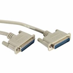 ROLINE RS232 Cable, M - M 1.8 m cavo parallelo Grigio 1,8 m (RS232 KABEL DB25-DB25.1.8M - )