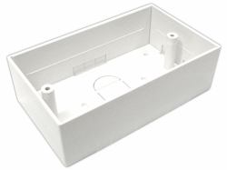 Cables Direct AV-MODBBDLF organizer per cavi Scatola portacavi Bianco 1 pezzo[i] (CDL 45mm Deep Double Back Box)
