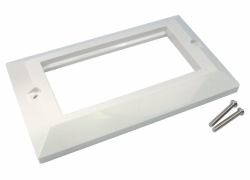 Cables Direct AV-MODDLF Bianco placca per interruttori e coperchio per presa (CDL Dual Gang Euromod Frame)