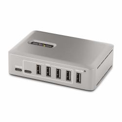 StarTech.com Hub USB-C 3.0 a 10 Porte - 8x USB-A + 2x USB-C - Autoalimentato con Alimentatore da 65W - Hub USB 3.1 10Gbps - Multipresa USB Type-C per Desktop/Laptop con Cavo di Bloccaggio Certifica...