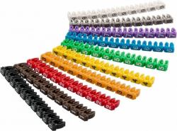 CABLE MARKER CLIPS DIGITS 0-9 - FOR CABLE DIAMETERS UPTO - 2.5MM