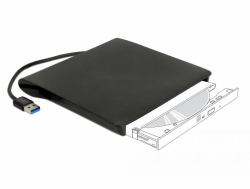 DeLOCK 42603 box per lettore ottico 13,3 cm [5.25"] SATA III Nero (Delock 5.25" External Enclosure Ultra)