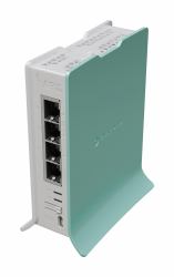 mikrotik hAP router wireless Gigabit Ethernet Banda singola [2.4 GHz] Verde, Bianco 