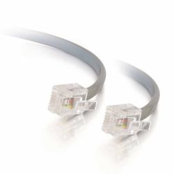 C2G 5m RJ11 6P4C Straight Modular Cable cavo di segnale Grigio (C2G 5m RJ11 6P4C Straight Modular Cable signal cable Grey)