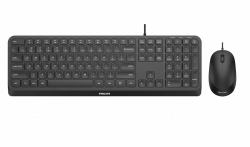 Philips Serie 2000 SPT6207B/40 tastiera Mouse incluso Universale USB QWERTY Inglese Nero 