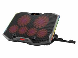 Conceptronic THYIA01B base di raffreddamento per laptop 43,2 cm [17"] Grigio (Thyia Ergo 6-Fan Gaming - Laptop Cooling Stand - Warranty: 12M)