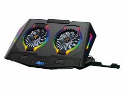 Conceptronic THYIA02B base di raffreddamento per laptop 43,2 cm [17"] Nero (Thyia Ergo 2-Fan Gaming - Laptop Cooling Stand - Warranty: 12M)