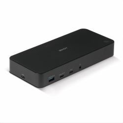 Lindy 43366 replicatore di porte e docking station per laptop USB 3.2 Gen 2 [3.1 Gen 2] Type-C Nero (DST-Pro Universal, USB Type C - and Type A Hybrid Laptop - Docking Station 4K HDMI, 2x4K [DP or ...