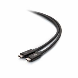 C2G 1.6ft [0.5m] ThunderboltTM 4 USB-C® Cable [40Gbps] (C2G 1.5ft Thunderbolt 4 USB C Cable - USB C to USB C - 40Gbps - M/M - Thunderbolt cable - USB-C [M] to USB-C [M] - USB 3.2 / DisplayPort 2.1...