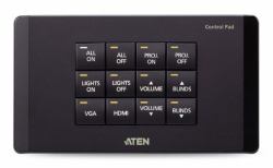 ATEN VK02001-AT altri input device Tastierino RJ-45 Nero (ATEN VK0200 - Keypad - EU, 12-button - 2 gangs - wired - serial RS-232/10/100 Ethernet - black)