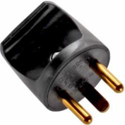 Microconnect GRUEDBSPS adattatore per presa di corrente Tipo K [DK] Nero (EDB Plug, Black - Warranty: 300M)