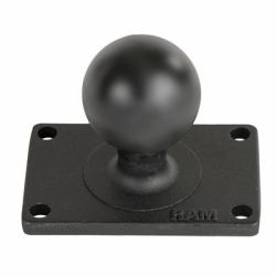 RAM Mounts RAM-202U-23 parte e accessorio per supporti (RAM base, 2" x 3", C-size - Ball Base with 1.5" x 2.5 - 4-Hole Pattern, 136 g, 76.2 mm, 50.8 mm - Warranty: 300M)