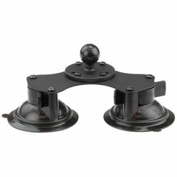 RAM Mounts RAM-B-189B-202U parte e accessorio per supporti (UNPKD RAM DBL SUCTION CUP - BASE W BALL - Warranty: 1188M)