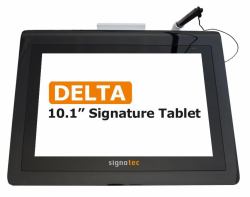 Signotec Delta 25,6 cm [10.1"] Nero TFT (Signature pad Delta - 10,1in color dislay - Power over Ethernet [PoE] - Warranty: 24M)