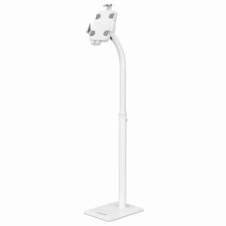 Manhattan 406345 supporto per personal communication Tablet/UMPC Bianco (FLOOR KIOSK STAND TABLET/IPAD - -ROTATE TILT LOCKABLE WHITE)