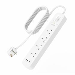 SURGE PROTECTION WITH USB C 4 - OUTLET