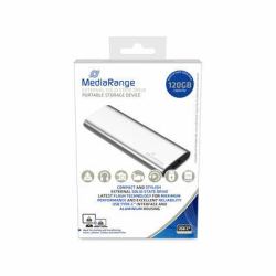 MediaRange MR1100 unità esterna a stato solido 120 GB USB tipo-C 3.2 Gen 2 [3.1 Gen 2] Argento 