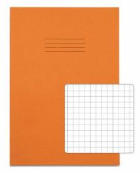 RHINO VEX677-705-6 quaderno (RHINO A4 Exercise Book 64 Page Orange S7 [Pack of 50])