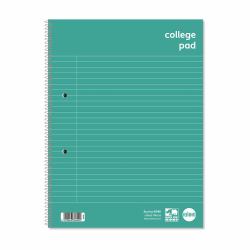 RHINO RCPA4C-6 quaderno per scrivere A4+ 70 fogli Verde (RHINO A4+ College Pad 70 Leaf F8M [Pack of 40])