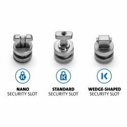 Kensington Kit ancoraggi di sicurezza per slot universali ClickSafe (K: CLICKSAFE 3-IN-1 ANCHOR PACK)