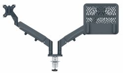 Leitz Braccio per laptop Ergo salvaspazio per doppio monitor & laptop 