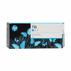 HP Cartuccia di inchiostro ciano 738 DesignJet da 300 ml (HP 738 - 300 ml - ciano - originale - DesignJet - cartuccia d'inchiostro - per DesignJet T950, XT950)