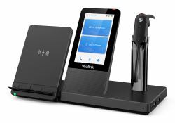 Yealink WH67 UC Auricolare Wireless A clip, A Padiglione, Passanuca Ufficio Bluetooth Base di ricarica Nero (Yealink WH67 - Headset WH67 Mono UC)