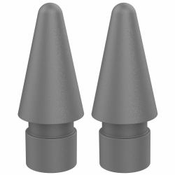 DEQSTER Pencil 2 Replacement Tips - Pack of 2 (REPLACEMENT TIPS FOR PENCIL 2 - GRAU APPLE IPAD)