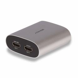 Lindy 38368 convertitore audio Nero, Argento (4K60 HDMI EARC EXTRACTOR - )