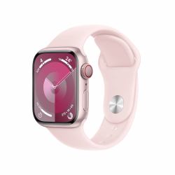 Apple Watch Series 9 41 mm Digitale 352 x 430 Pixel Touch screen 4G Rosa Wi-Fi GPS [satellitare] (APPLE WATCH SERIES 9 LTE 41MM PINK ALUMINIUM SPORTS BAND S/M)