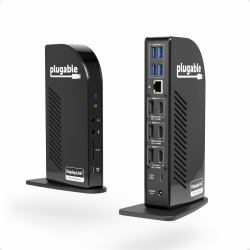 Plugable Technologies UD-ULTC4K Cablato USB 3.2 Gen 2 [3.1 Gen 2] Type-C Nero (Plugable USB-C TRIPLE 4K DISPLAY DOCK PD)