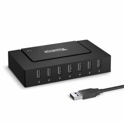 Plugable Technologies USB2-HUB7BC-EU hub di interfaccia USB 2.0 Type-B 480 Mbit/s Nero (Plugable USB 2.0 Hub 60W Power Adapter)