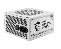 MSI MAG A850GL PCIE5 WHITE power supply unit 850 W 20+4 pin ATX ATX (PSU MAG A850GL PCIE5 WHITE)