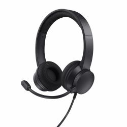Trust Ayda Auricolare Cablato A Padiglione Musica e Chiamate USB tipo A Nero 