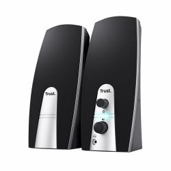 Trust 24660 set di altoparlanti 5 W PC/PC portatile Nero, Metallico 2.0 canali (BASICS 2.0 SPEAKER SET - )