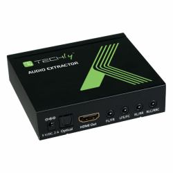 Techly Estrattore Audio LPCM 7.1 da HDMI 4K UHD 3D [IDATA HDMI-EA74K] (Audio Extractor 7.1 Lpcm Hdmi - 4K Uhd 3D Idata Hdmi-Ea74K - Warranty: 12M)