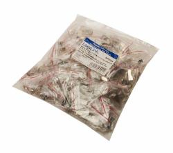 LogiLink MP0004 cavo di collegamento CAT5e (Modular Plug RJ45 Cat.5e, - shielded, 100pcs, with insert - MP0004, CAT5e, Plastic, Gold, 100 pc[s] - Warranty: 48M)
