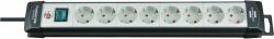 Power Extension 3 M 8 Ac - Outlet[S] Black, Grey - Warranty: 12M