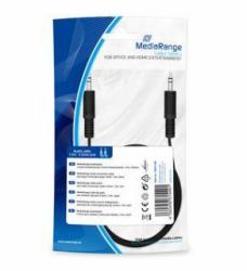 MediaRange MRCS189 cavo audio 1,5 m 3.5mm Nero (Charge And Sync Cable, Usb - 2.0 To Mini Usb 2.0 B Plug, - 1.8M, Black - Warranty: 12M)