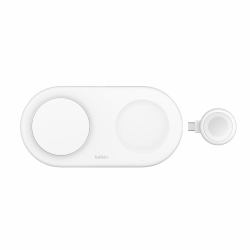 Belkin WIZ022myWH Libera installazione Plastica Bianco (PRO 3IN1 15W MAGNETICCHARGINGPAD WHT)