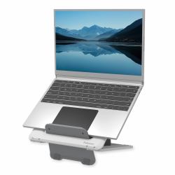 Fellowes Laptop Stand for Desk - Breyta Adjustable Laptop Riser for Home and Office - Portable Laptop Stand with 12 Height Adjustments - Max Laptop Size 14", Max Weight 4KG - White (Breyta Laptop S...