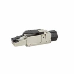 LogiLink MP0040 cavo di collegamento RJ-45 Nero, Metallico (Field assembly Cat.6A RJ45 - plug, shielded, PrimeLine - Cat610GE - Warranty: 12M)
