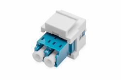 Digitus Accoppiamento Duplex fibra ottica-LC/LC, single mode, modulo Keystone (LWL-LC/LC-DUPLEX-COUPLER SINGLM - F KEYSTONEPANEL OS2 BLUE FRAME)