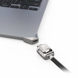 Compulocks MBALDG05KL cavo di sicurezza Argento (LEDGE LOCK ADAPTER FOR/ MACBOOK - AIR 15IN M2-M4 +KEYED CBL LOCK S)